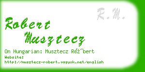 robert musztecz business card